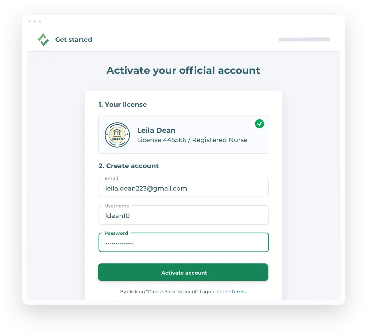 Activate your CE Broker account