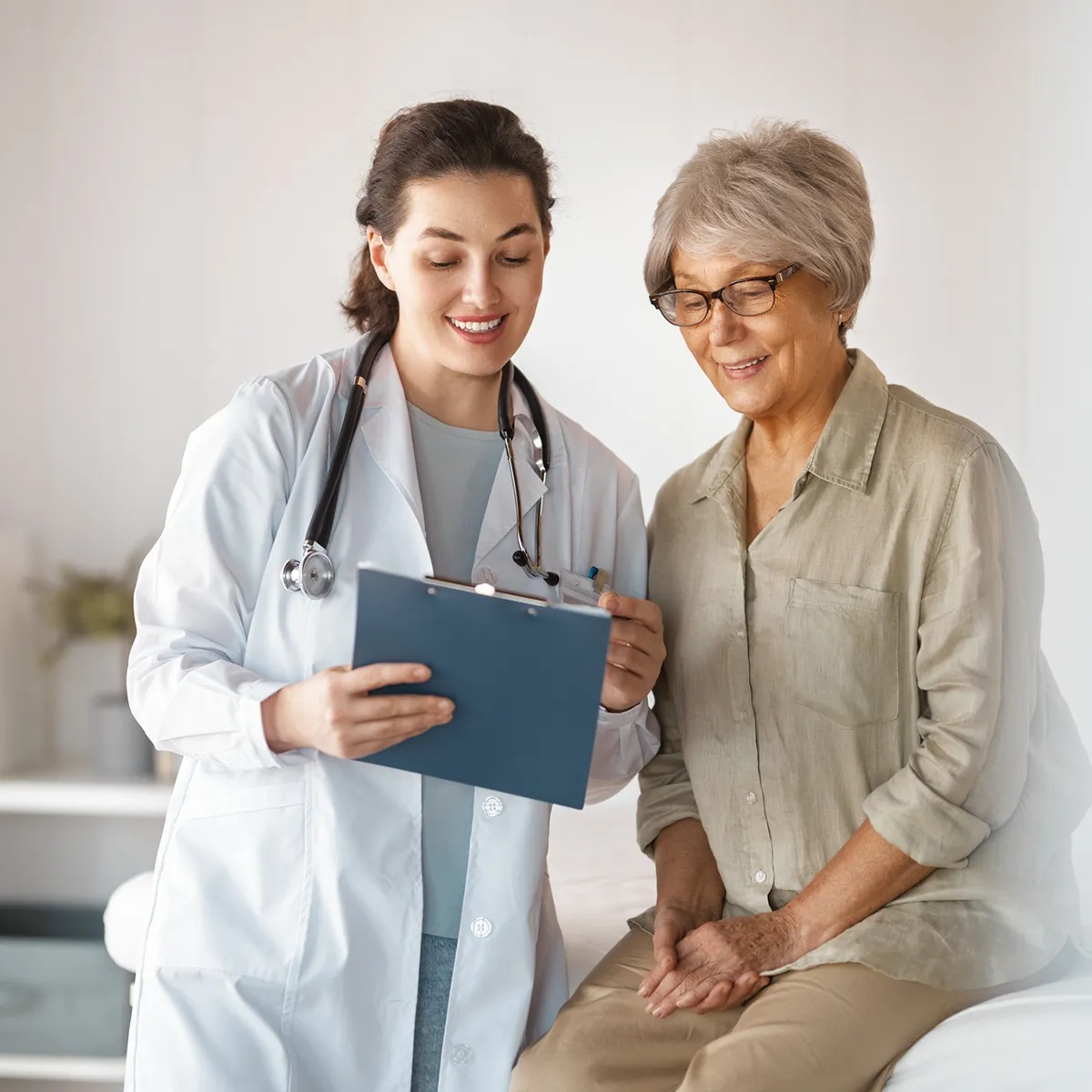 Physician reviewing CME compliance status