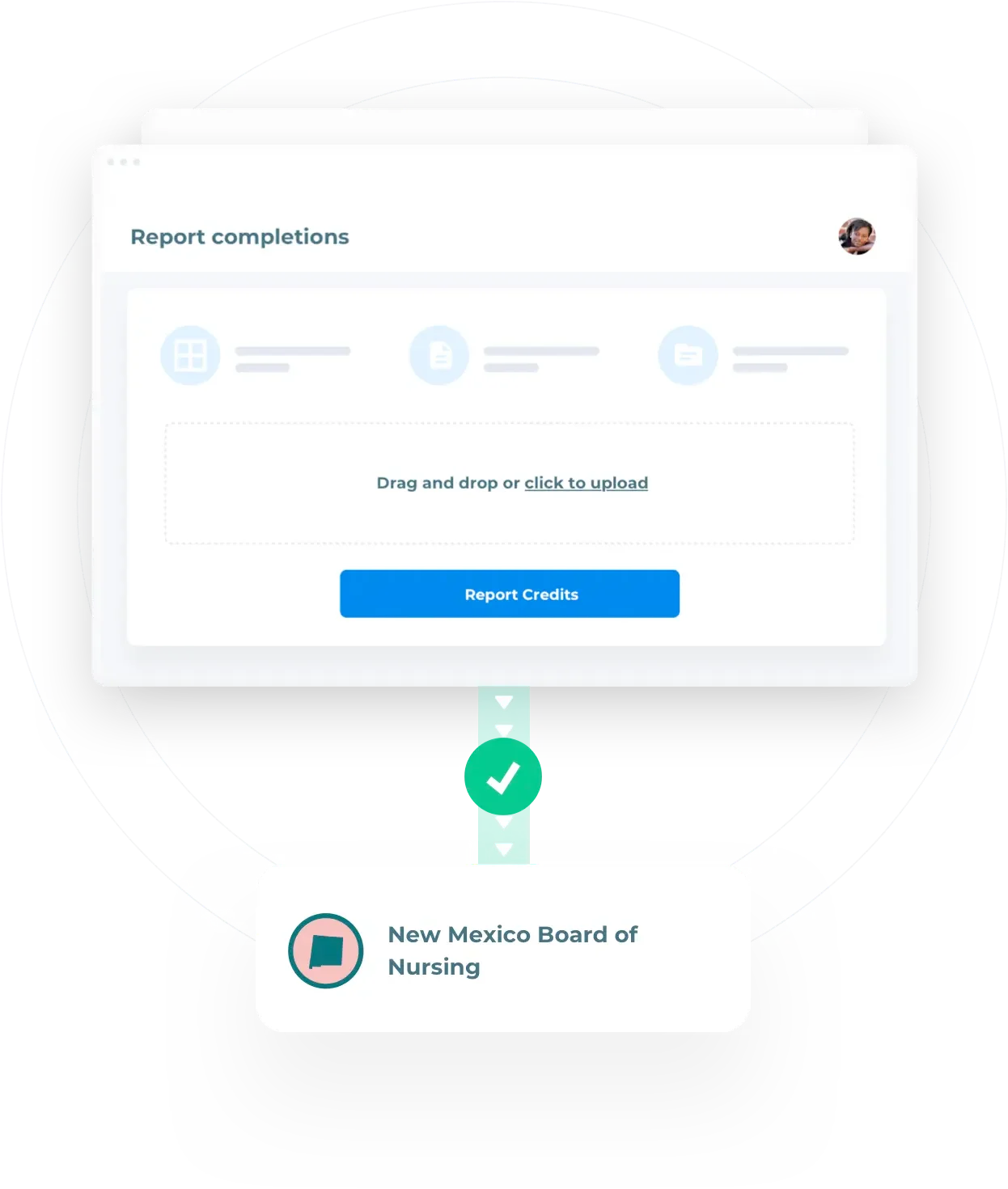 Report completions dashboard