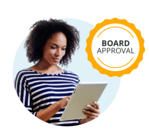 Woman using a tablet