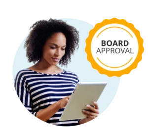 Woman using a tablet